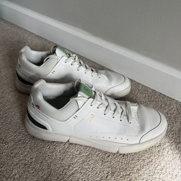 On Cloud Roger Centre Court Tennis Sneakers Mens 10 White Leather Sports Outdoor - Picture 5 of 6